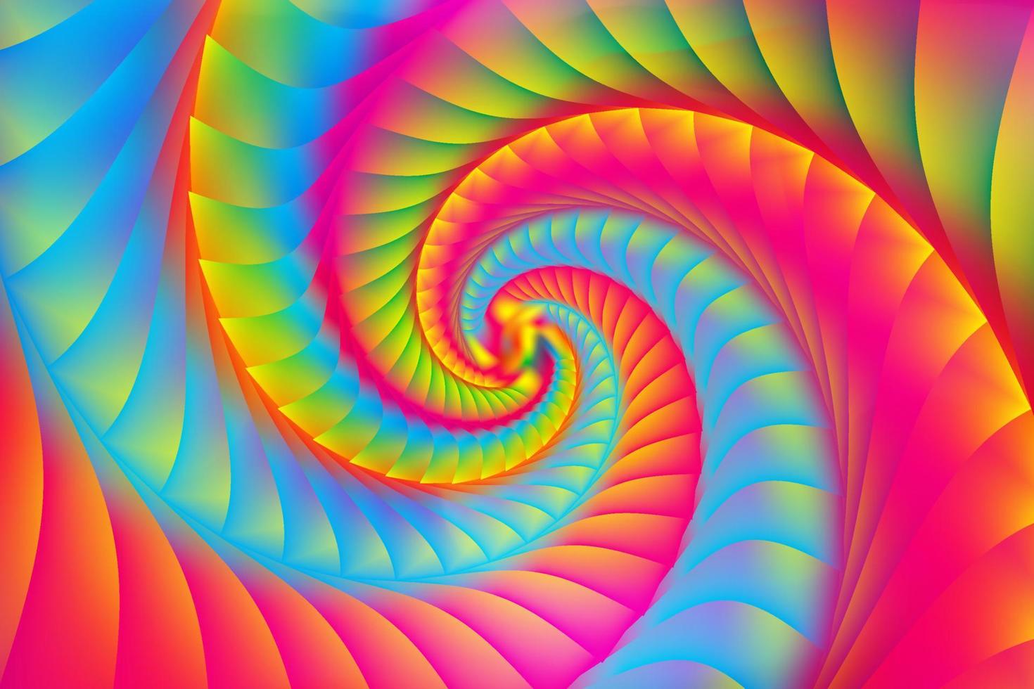 fondo degradado de remolino vibrante. vector de eps de onda de color abstracto