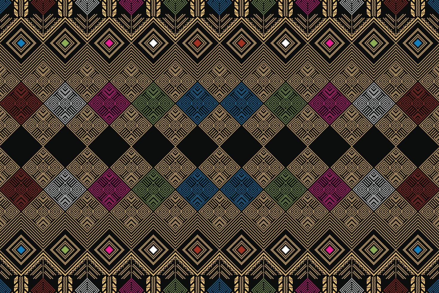pattern seamless batik songket rangrang lombok vector