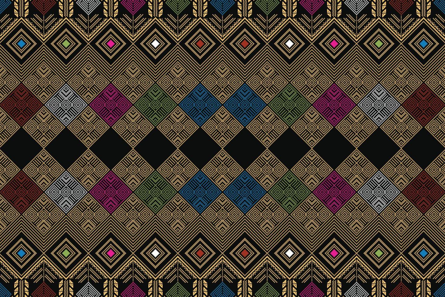 pattern seamless batik songket rangrang lombok vector