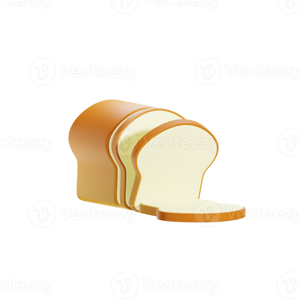 Bread 3d Illustration png