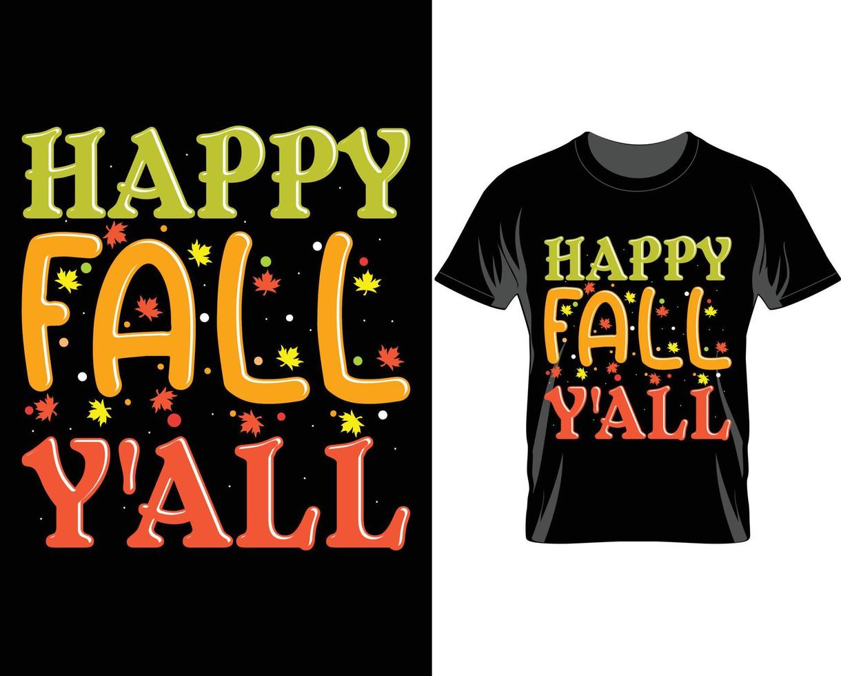 vector de diseño de camiseta de otoño de acción de gracias