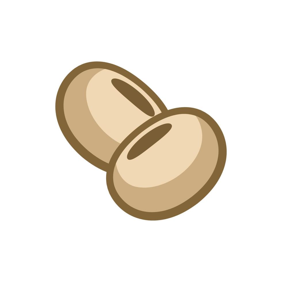 Soybean, soya bean icon clipart vector illustration design