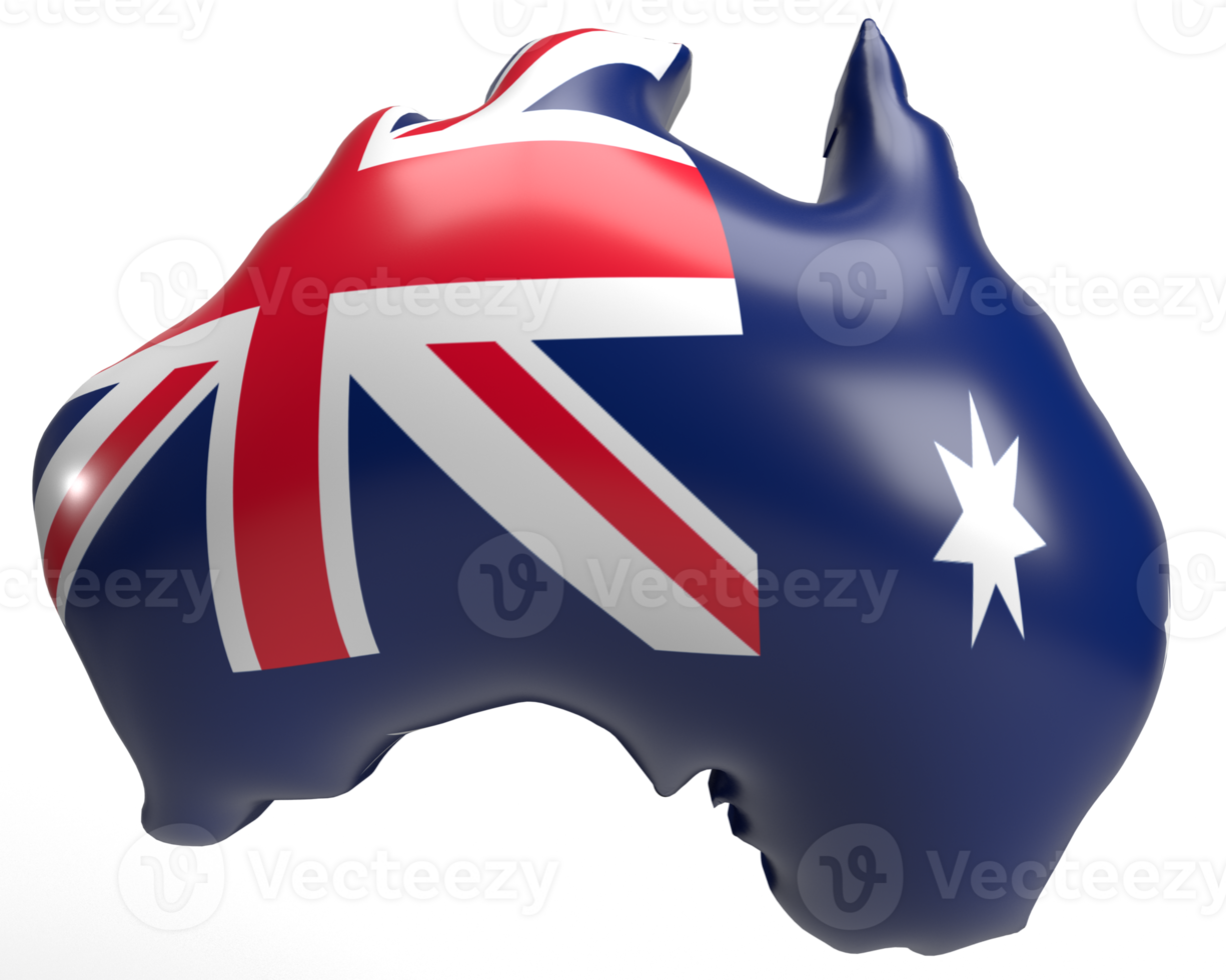 karte australien land rot blau weiß stern farbe hintergrund freiheit national freiheit unabhängigkeit event emblem muster party urlaub reisen urlaub abstrakt muster feier festival.3d render png