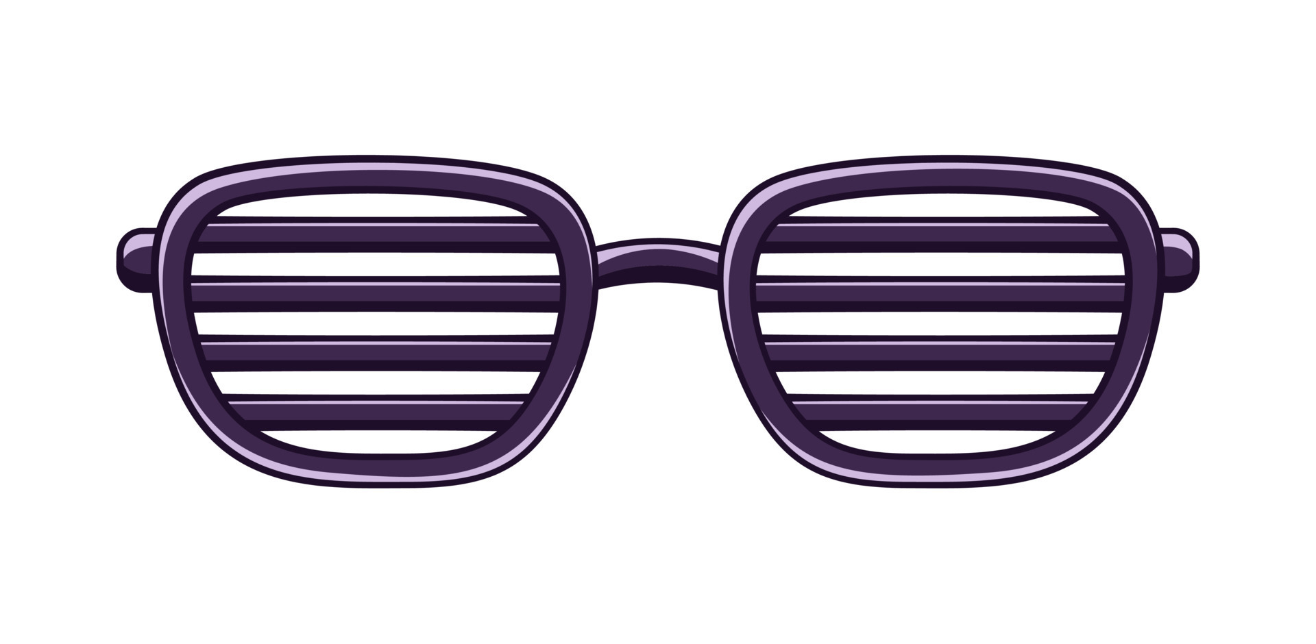 Black shutter glasses shades sunglasses clipart. Funky party eyewear  cartoon vector illustration. 16461402 Vector Art at Vecteezy