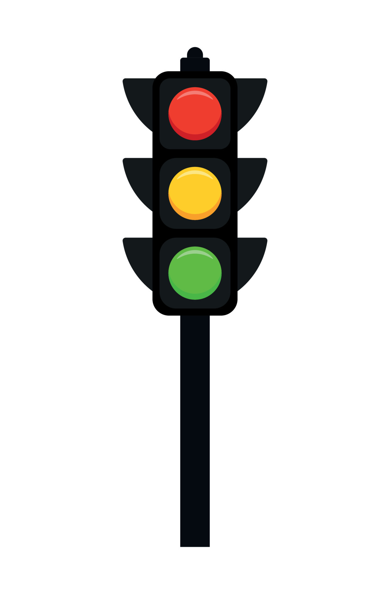 Traffic Light Icon Clipart in Animated Cartoon Vector Illustration 16461471  Vector Art at Vecteezy