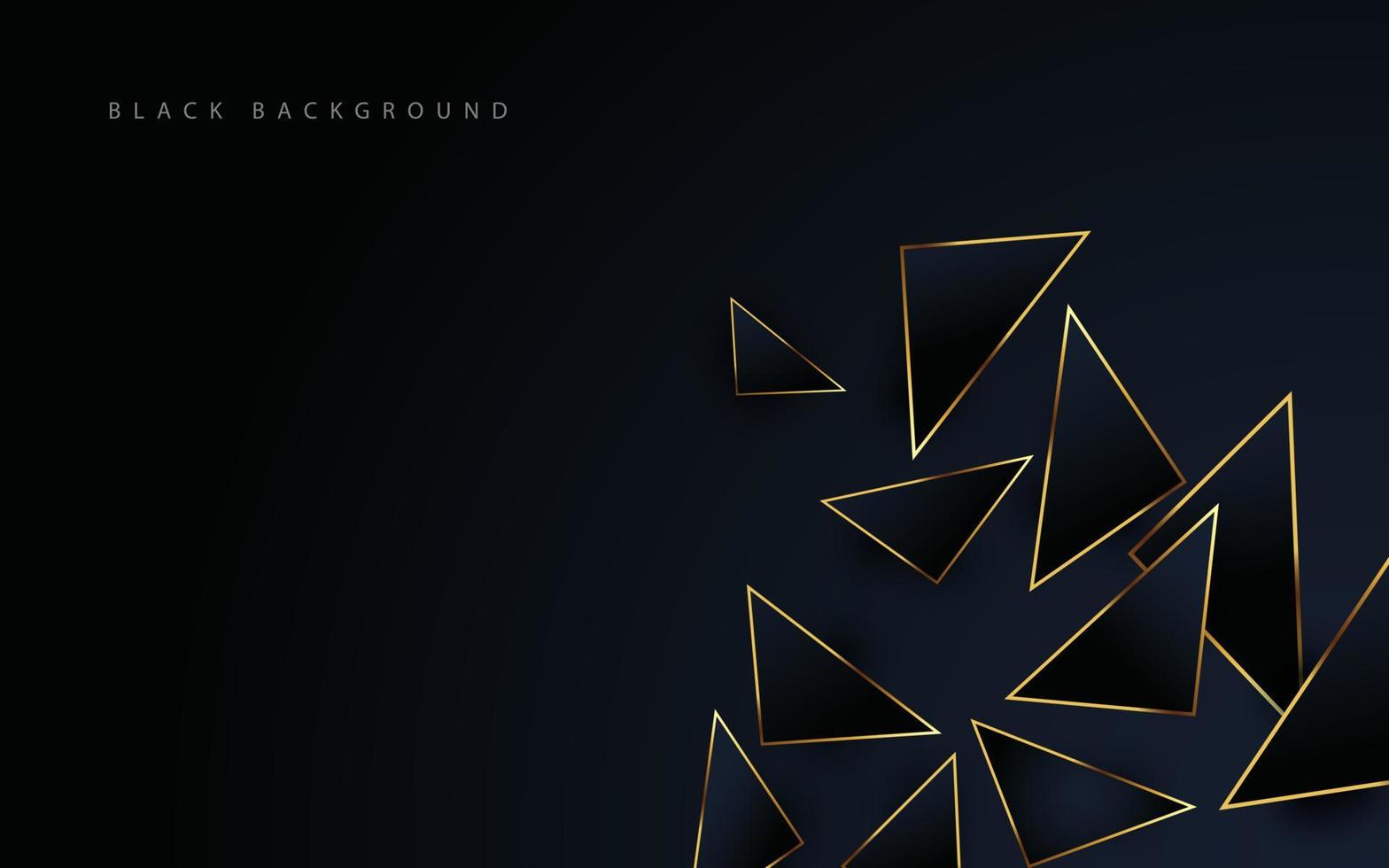 abstract navy blue golden line, polygonal shape decoration background. eps10 vector