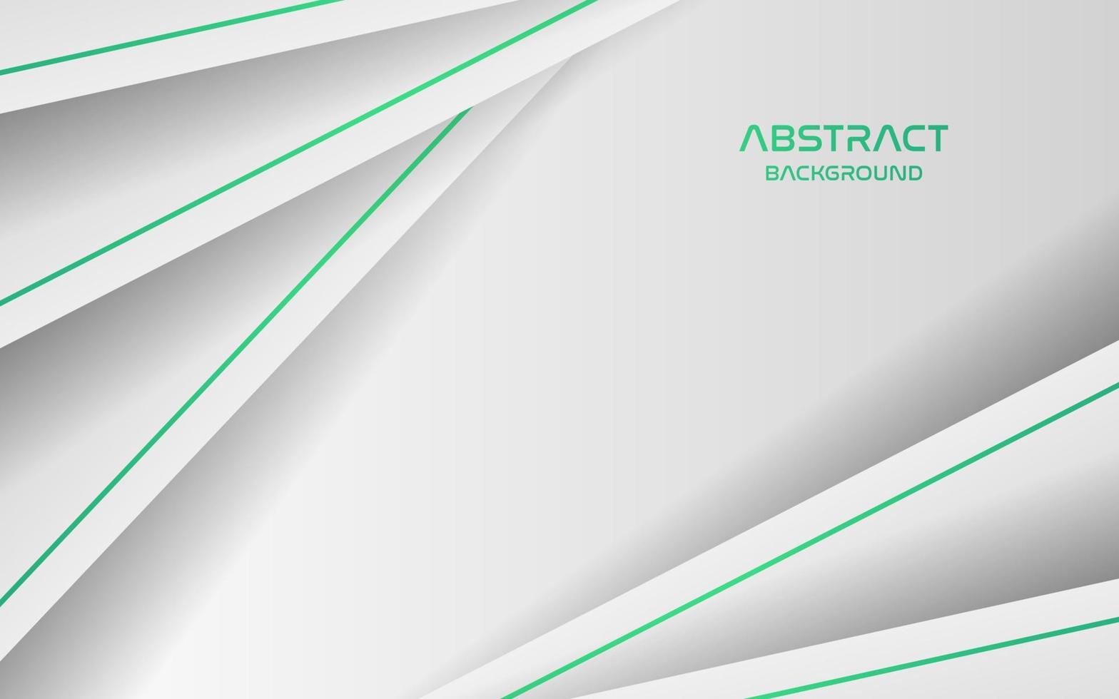 abstract white green line color with overlap layers background. eps10 vector