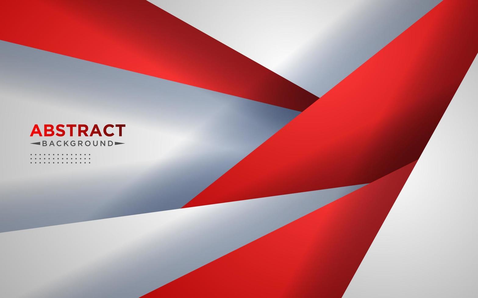 Abstract red and white triangle overlapping layers geometric background a combination. eps10 vector