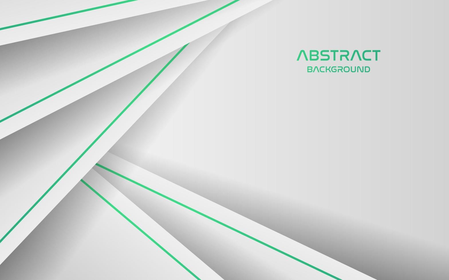 abstract white green line color with overlap layers background. eps10 vector