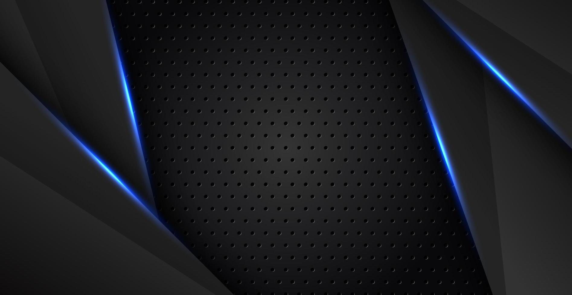 abstract light blue black space frame layout design tech triangle concept gray texture background. eps10 vector