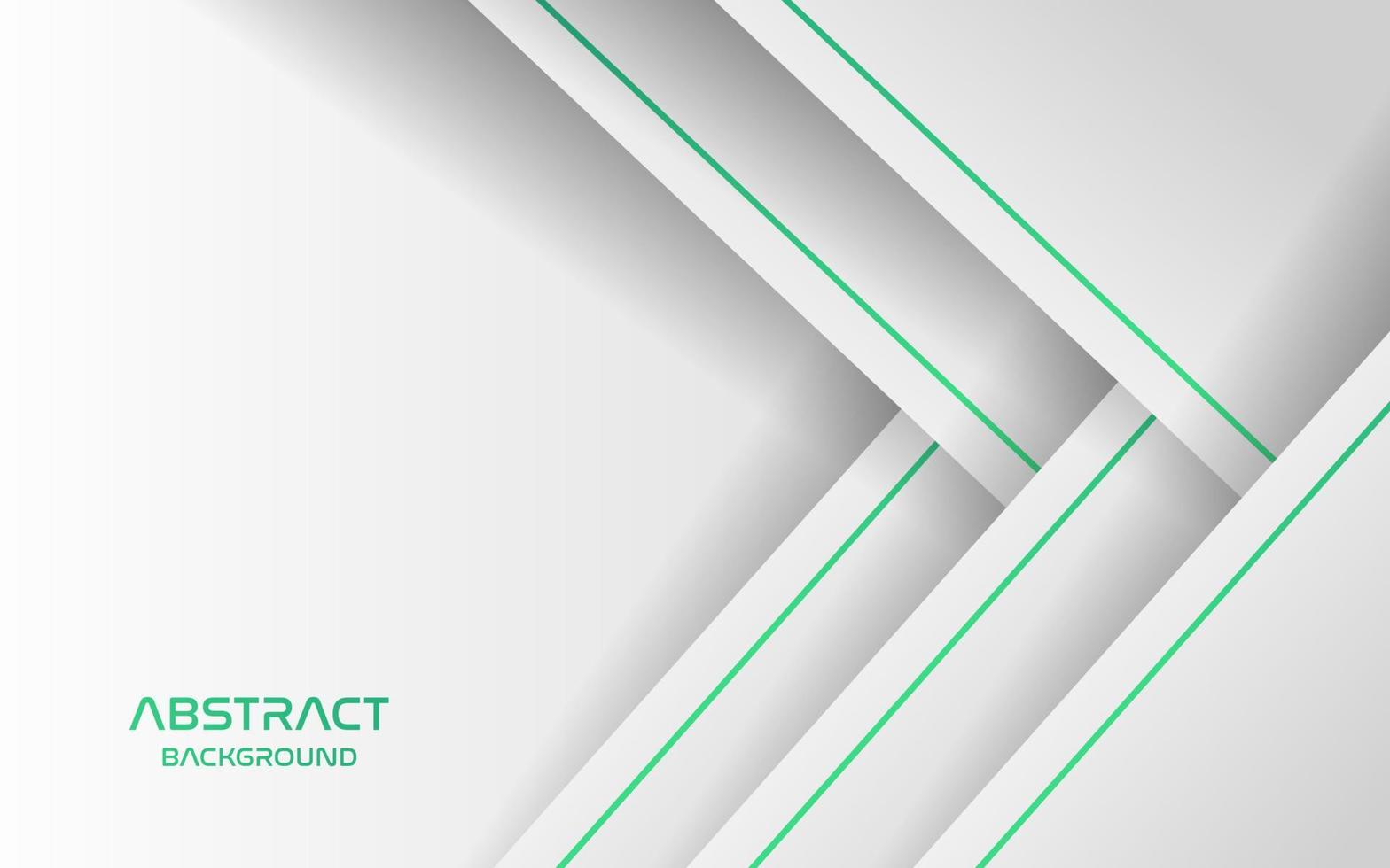 abstract white green line color with overlap layers background. eps10 vector