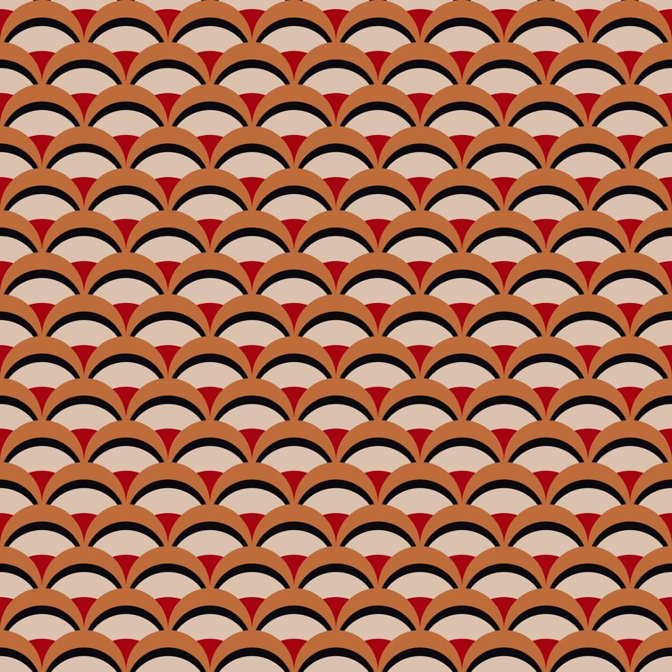 Retro Seamless Pattern Design Vector Illustration Abstract Print