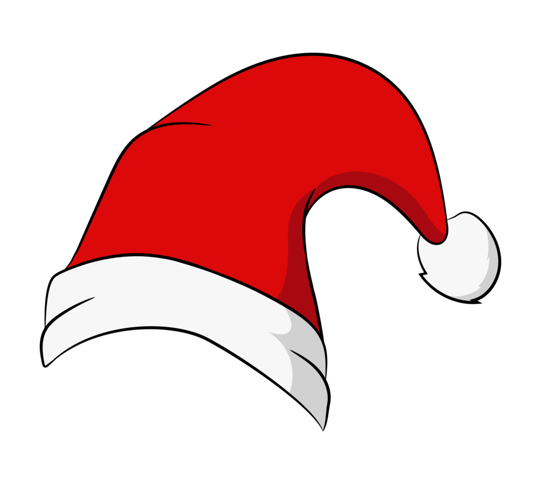 Natale capi di abbigliamento Santa cappello png