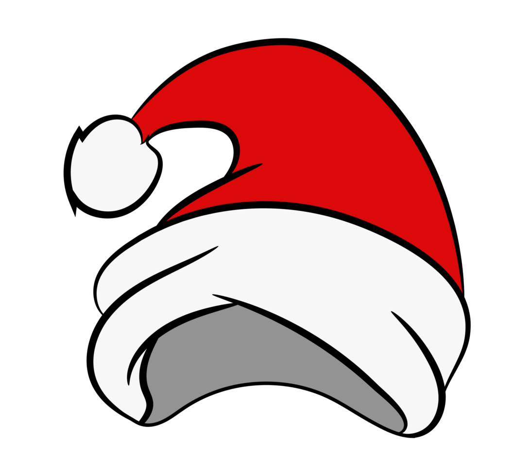 Natale capi di abbigliamento Santa cappello png