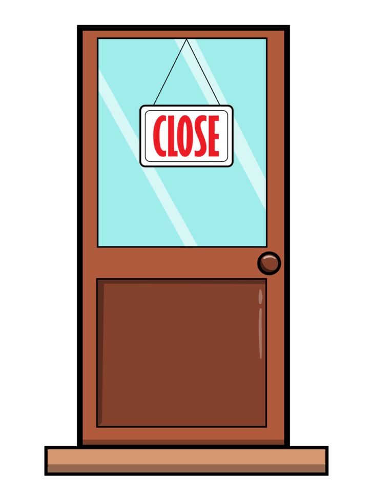 Close Sign Door Shop png