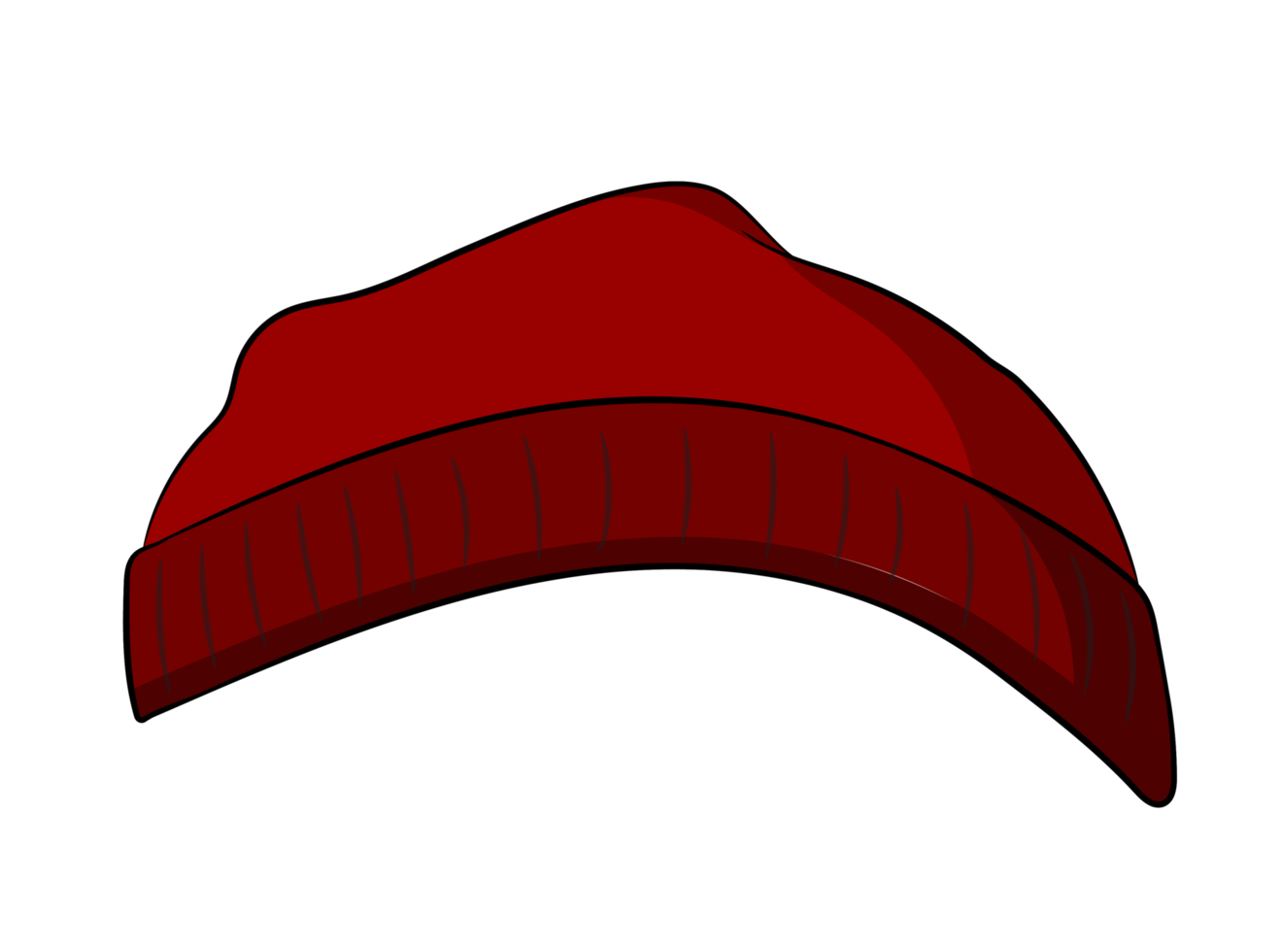 Red Beany Hat Toque caps png