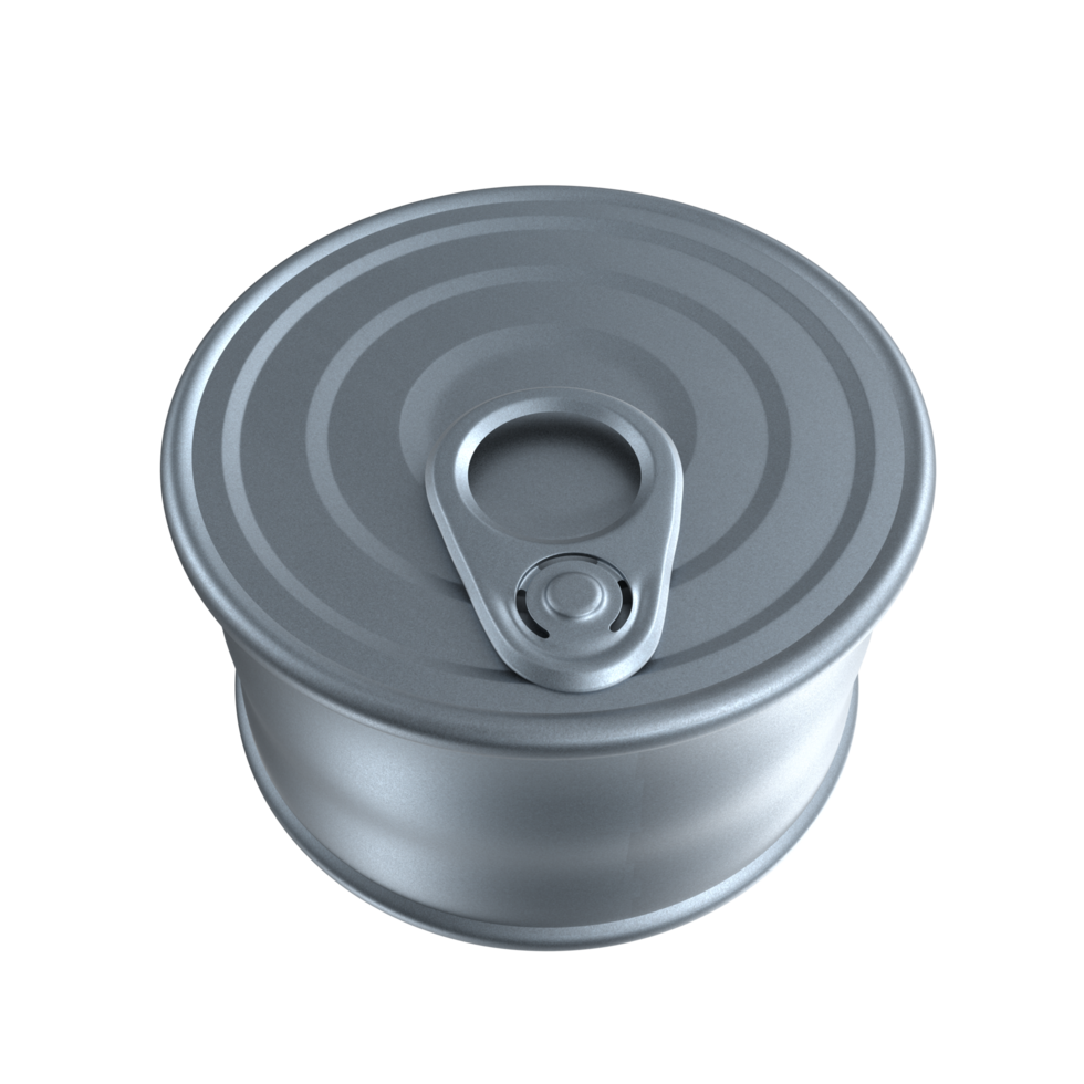3d rendering of tin can object png