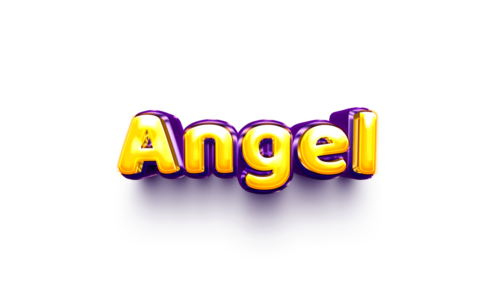 names of girls English helium balloon shiny celebration sticker 3d inflated  Angel png