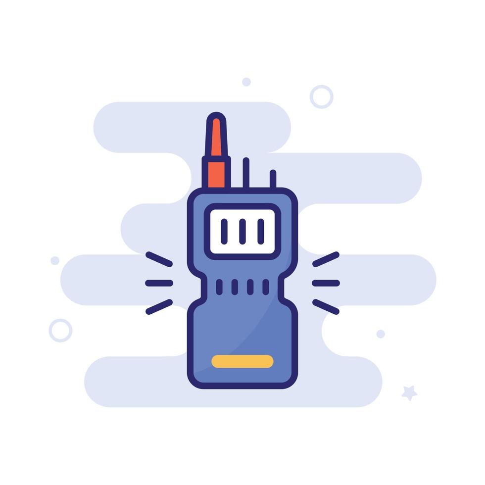 Wireless vector filled outline icon with background style illustraion. Camping and Outdoor symbol EPS 10 file