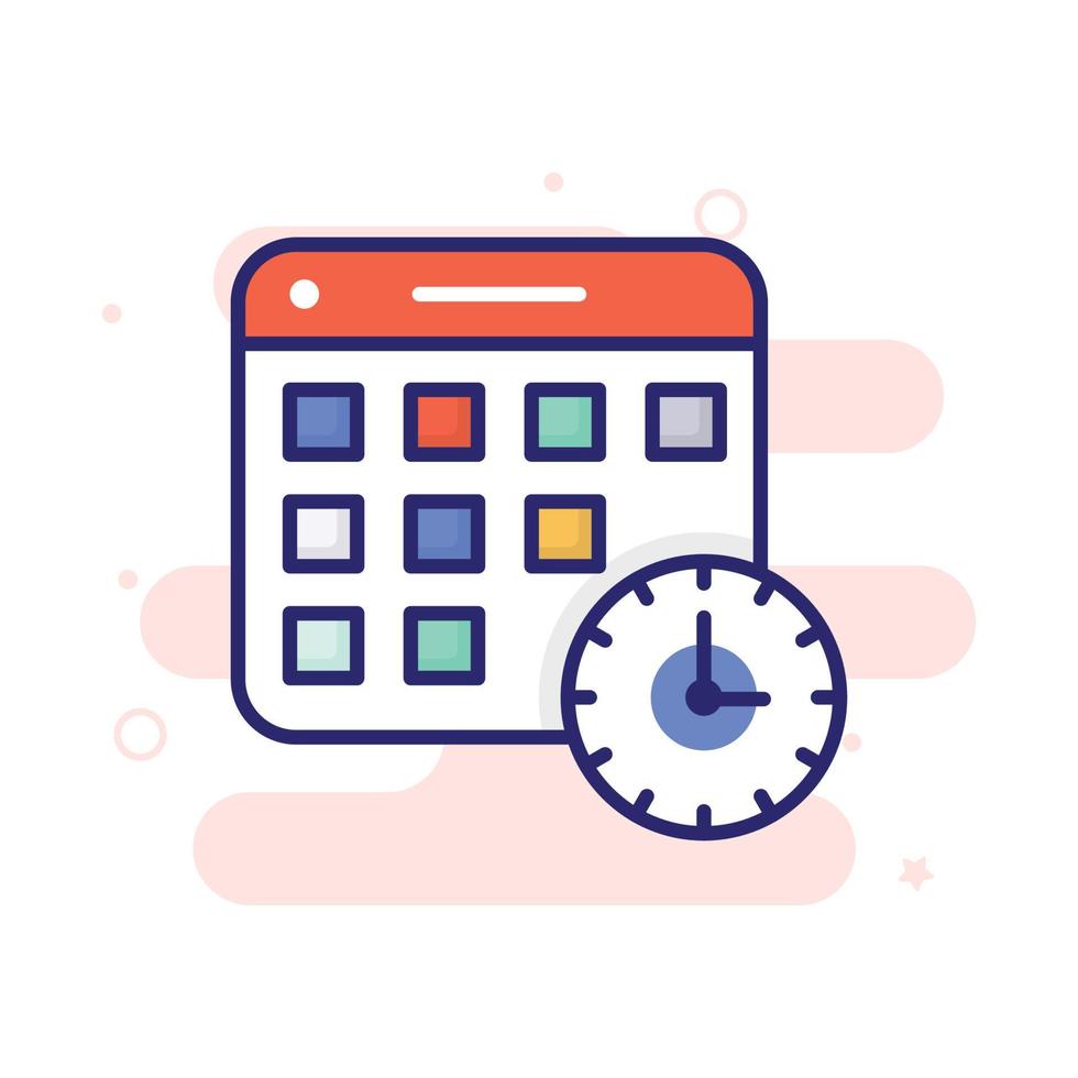 Planning vector filled outline icon with background style illustraion. Camping and Outdoor symbol EPS 10 file