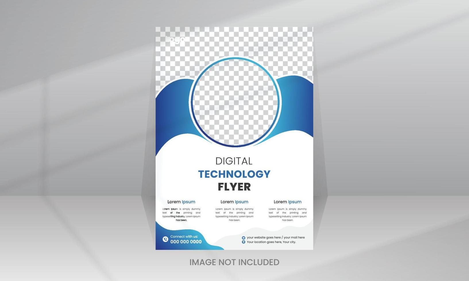 Creative Technology Flyer template vector