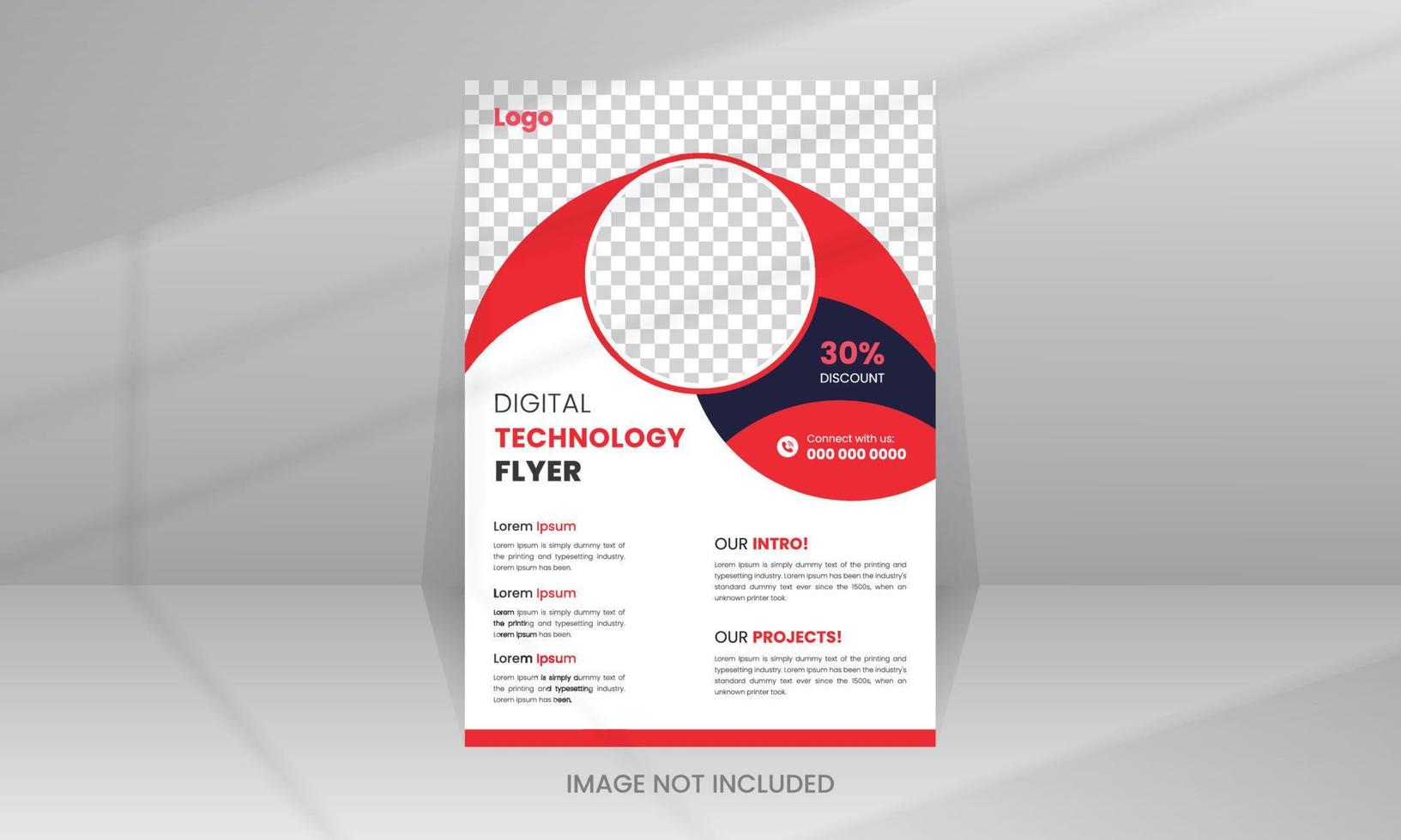 Creative Technology Flyer template vector