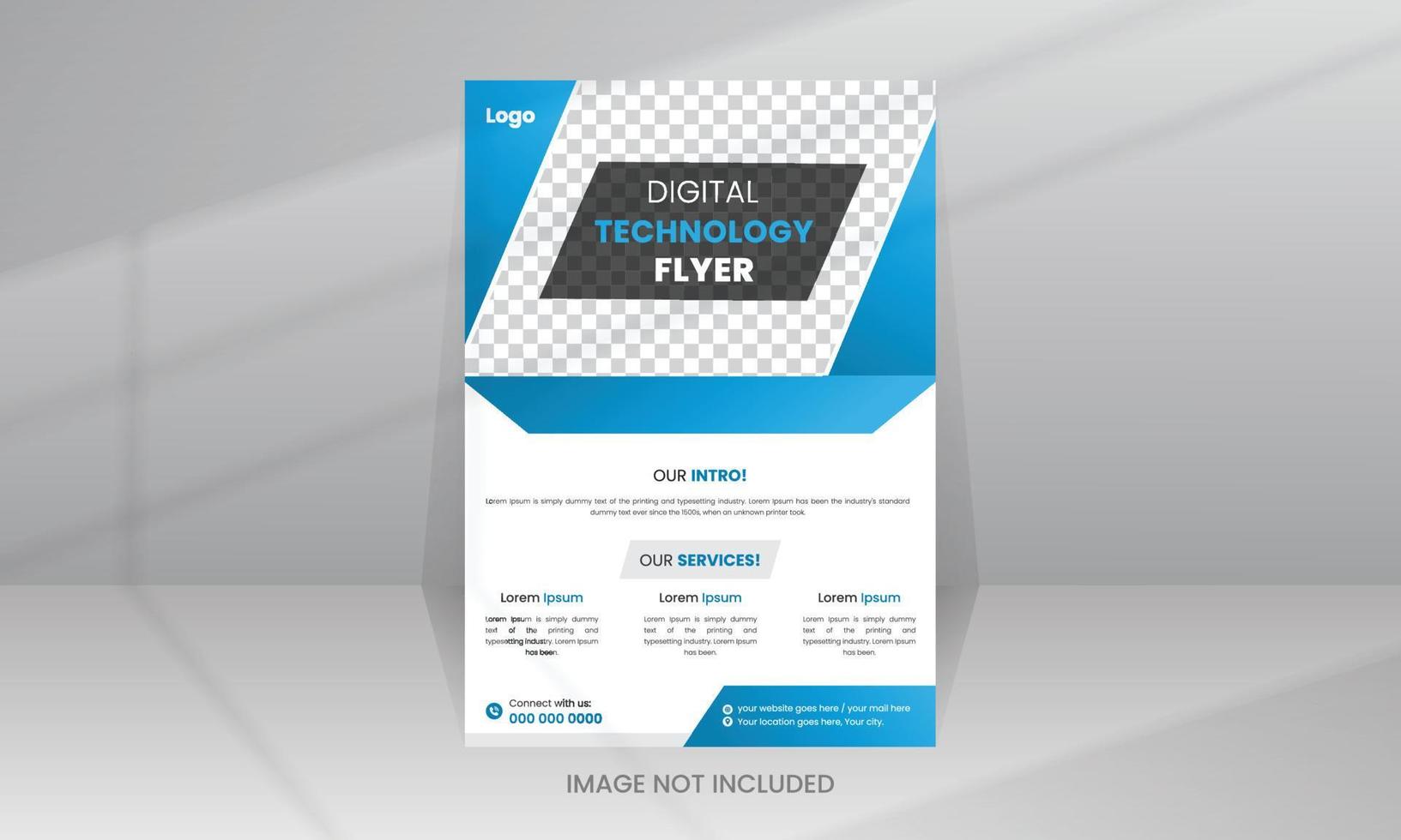 Creative Technology Flyer Template vector
