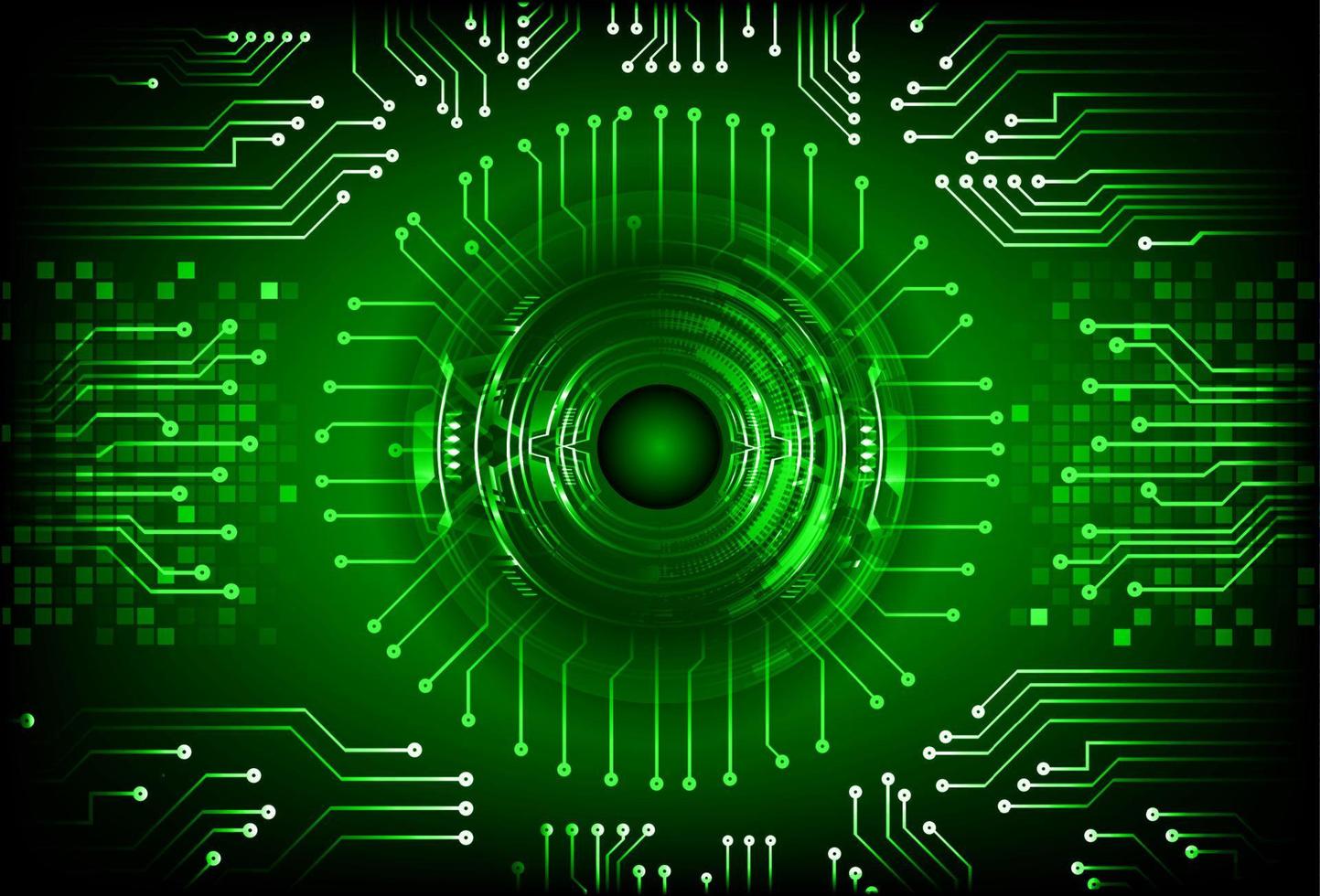 Modern Cybersecurity Technology Background with eye vector