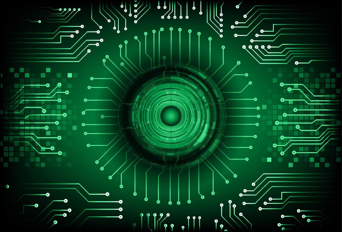 Modern Cybersecurity Technology Background with eye vector