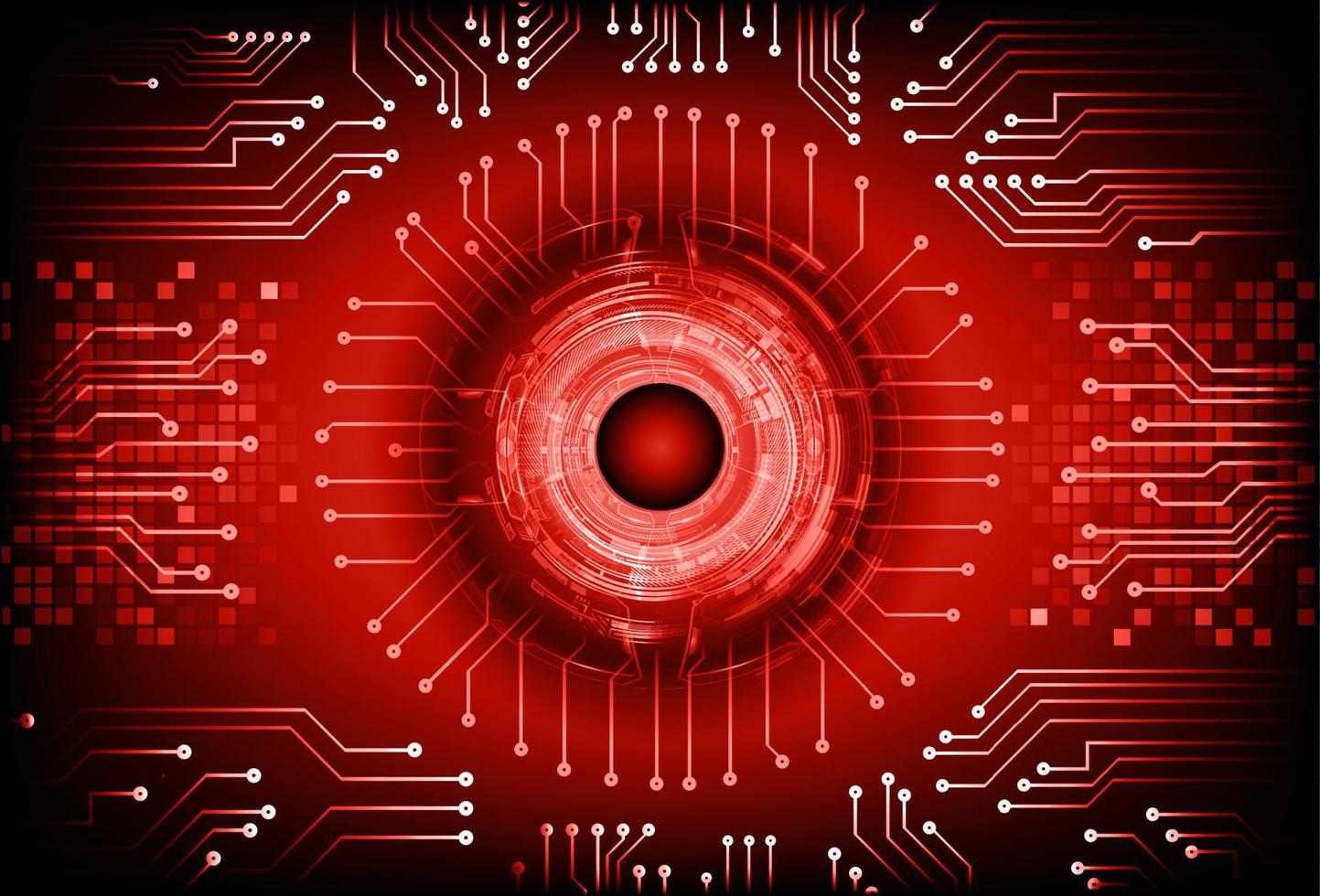 Modern Cybersecurity Technology Background with eye vector