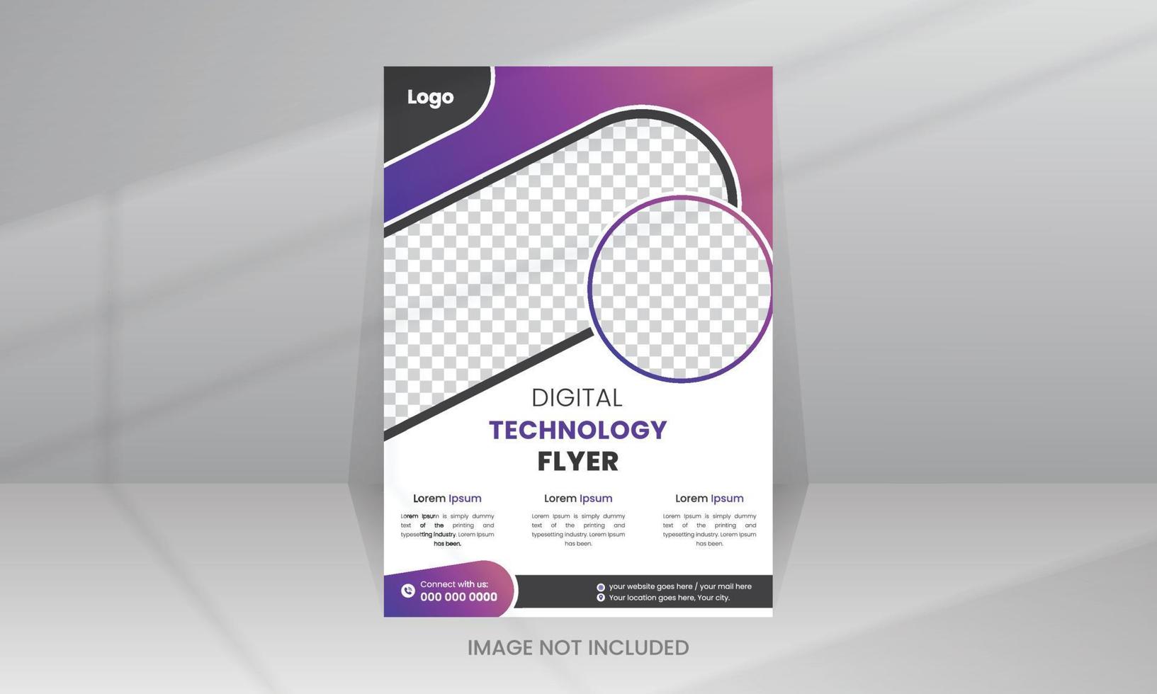 Creative Technology Flyer template vector