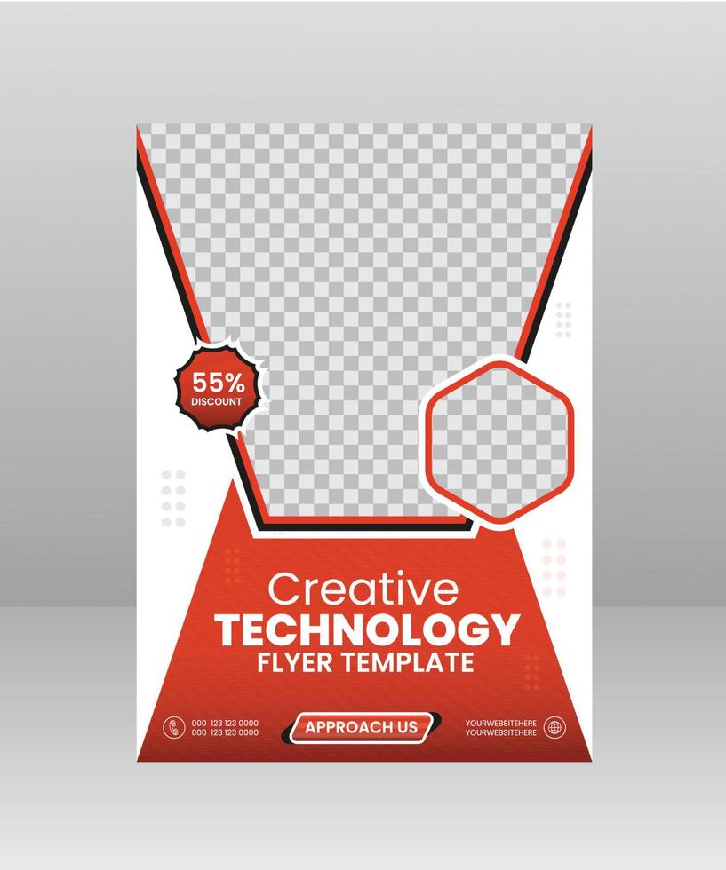 Creative Technology Flyer Template vector