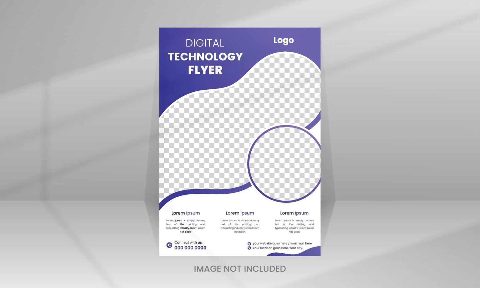 Creative Technology Flyer Template vector