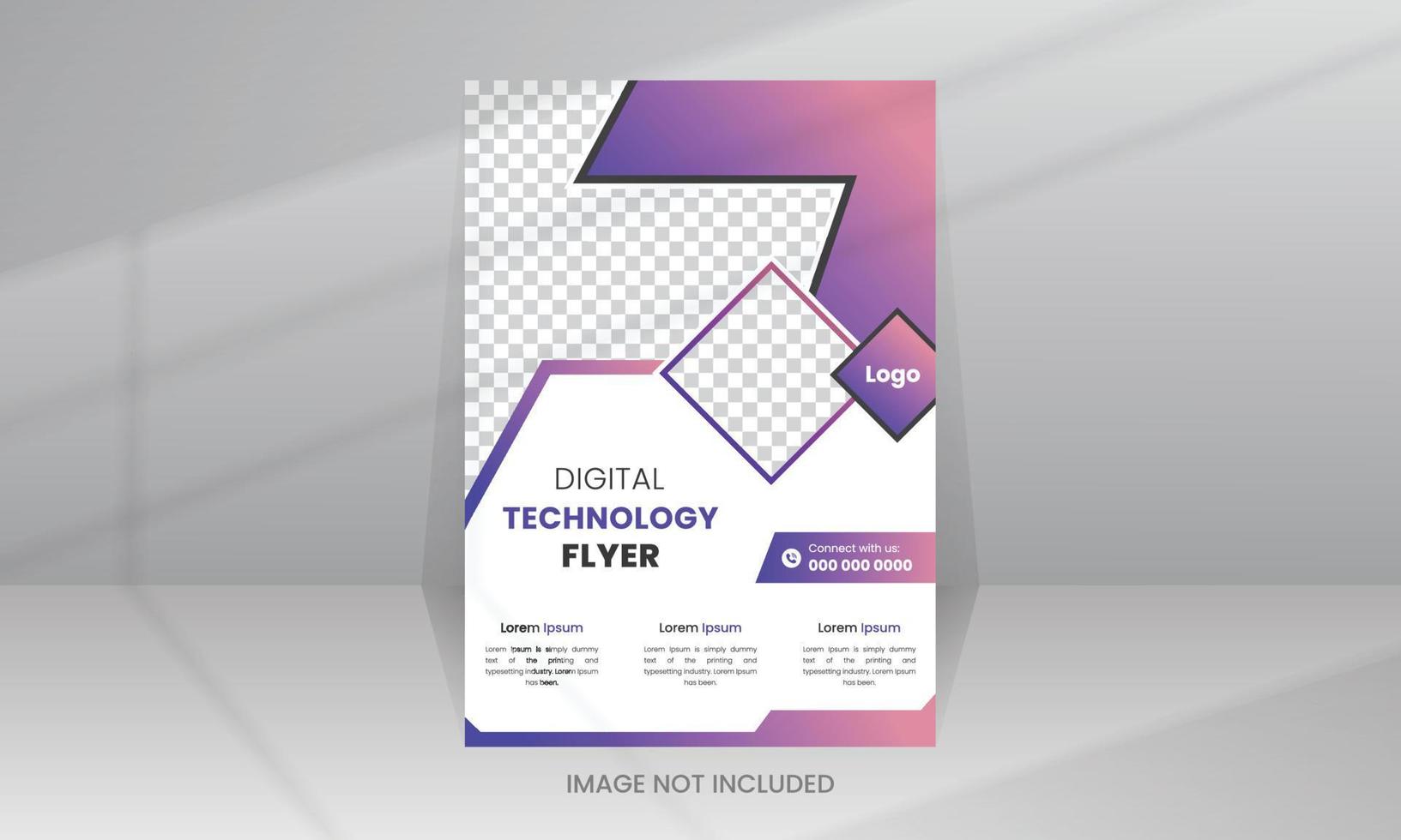 Creative Technology Flyer template vector