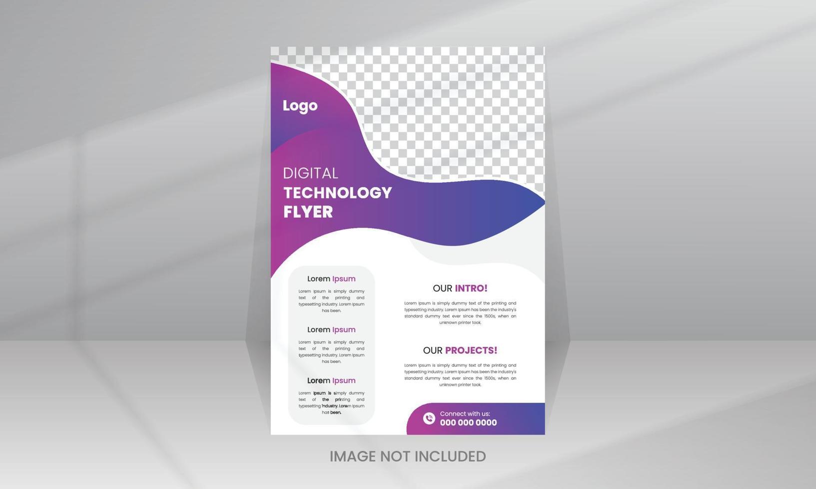 Creative Technology Flyer template vector