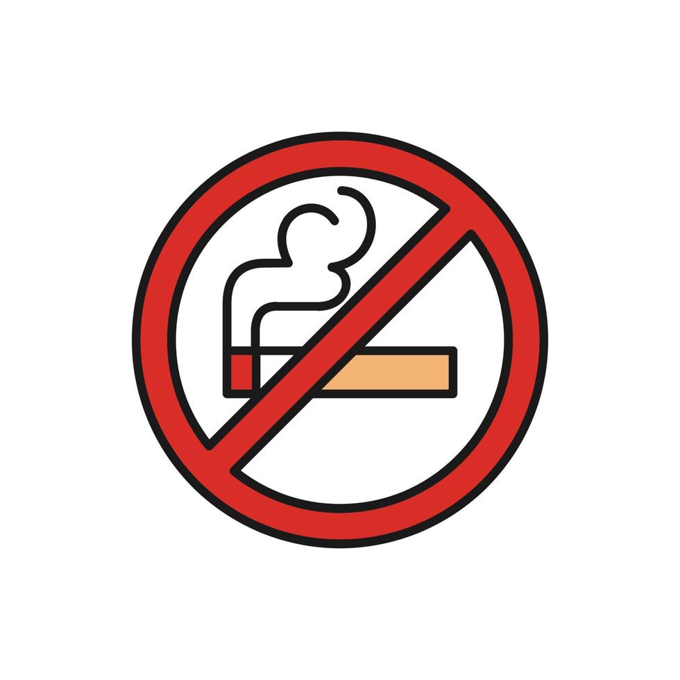 No Smoking icon vector design templates