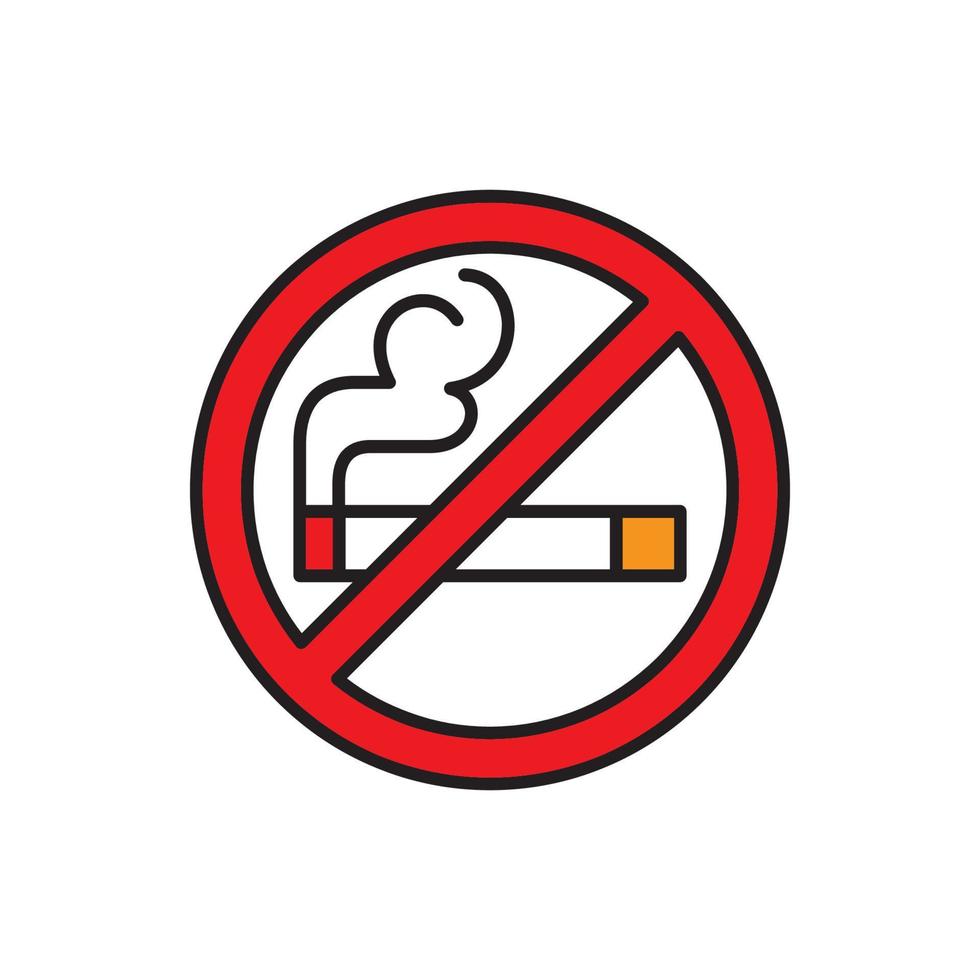 No Smoking icon vector design templates