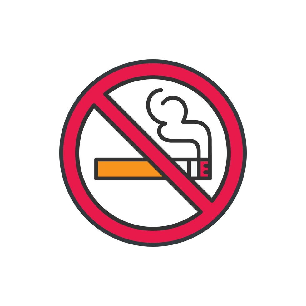 No Smoking icon vector design templates