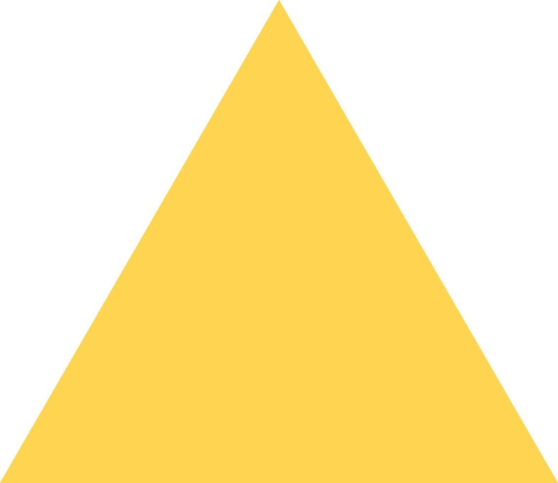 ilustración de triángulo amarillo vector