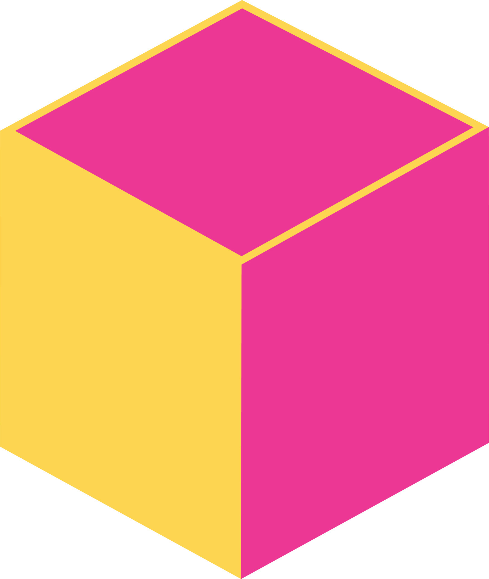 Pink cube illustration 16463066 Vector Art at Vecteezy