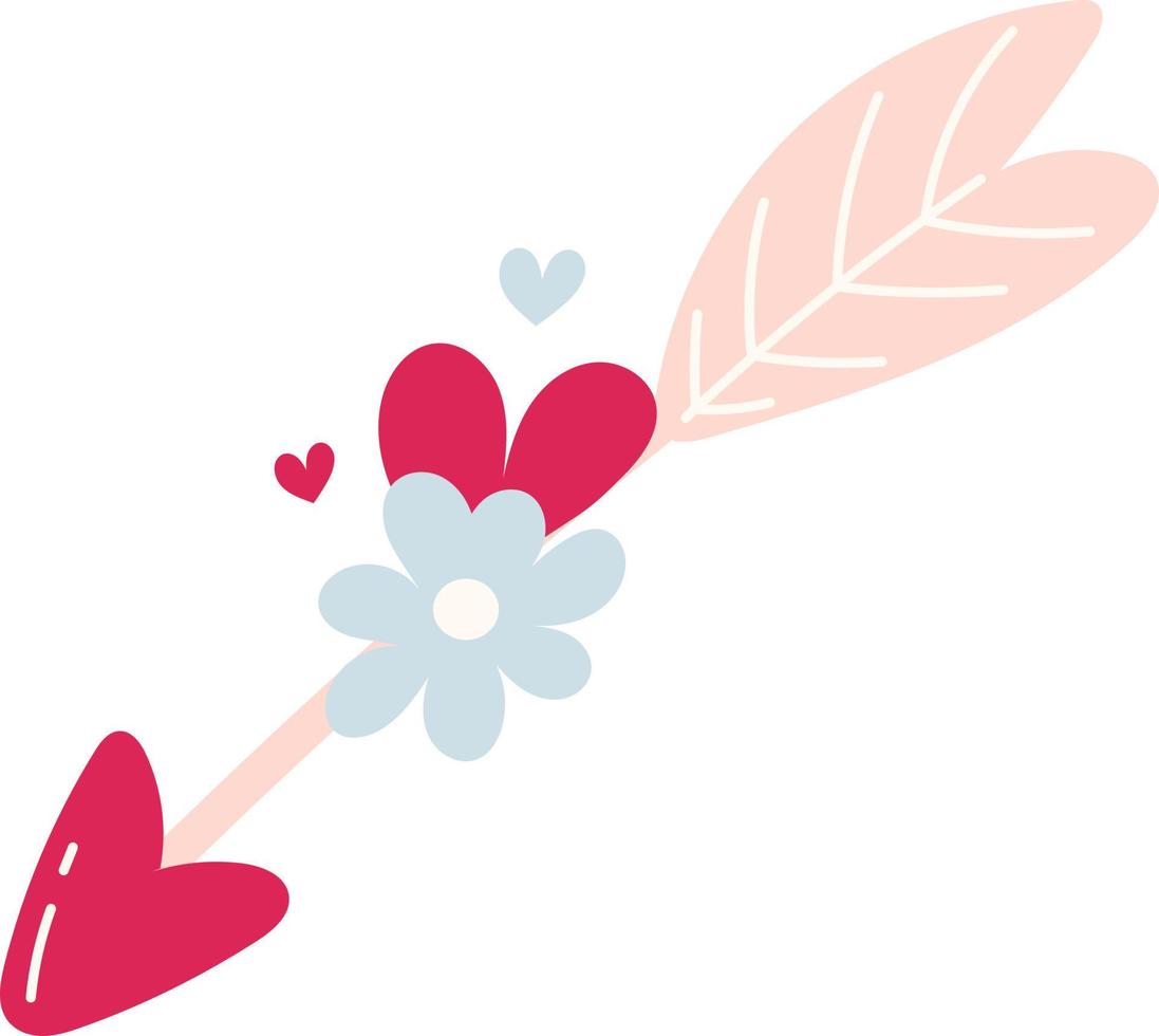 Cupid arrow illustration vector