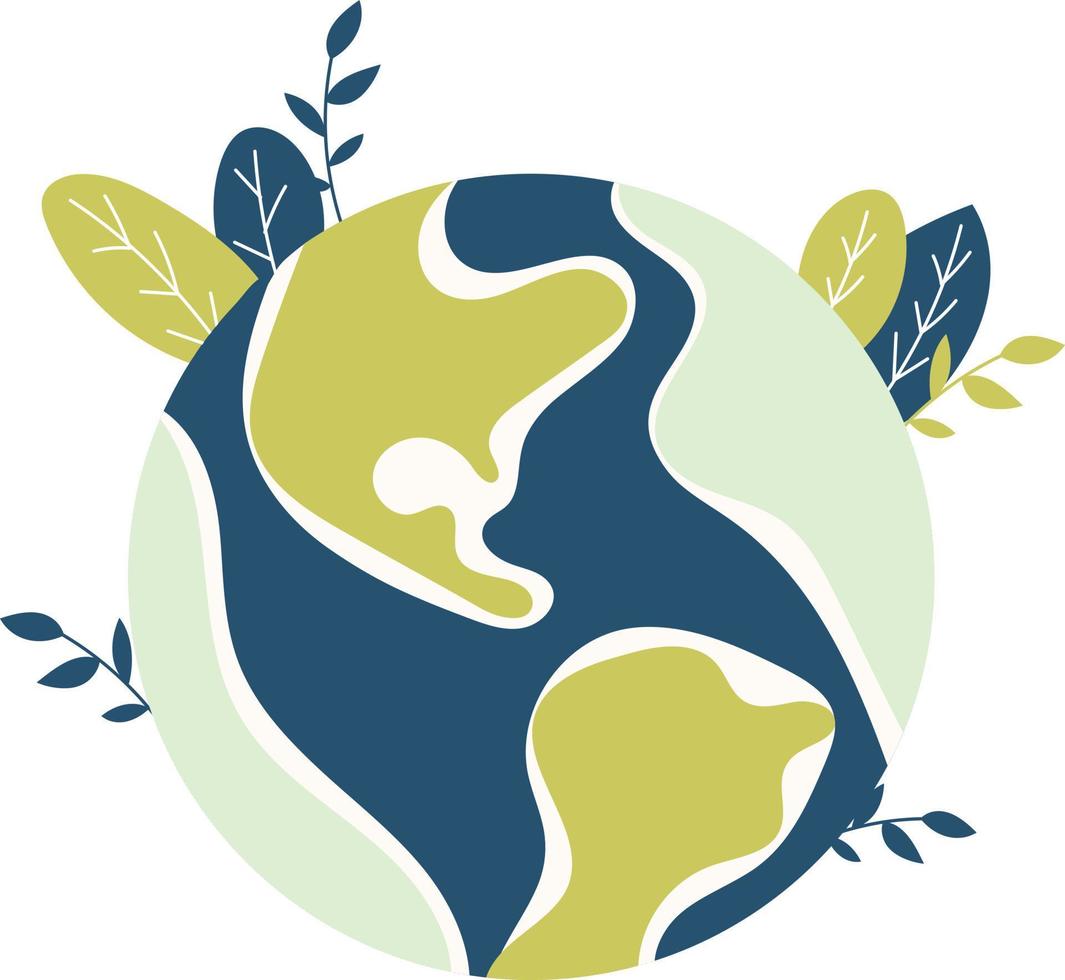 Save earth illustration vector