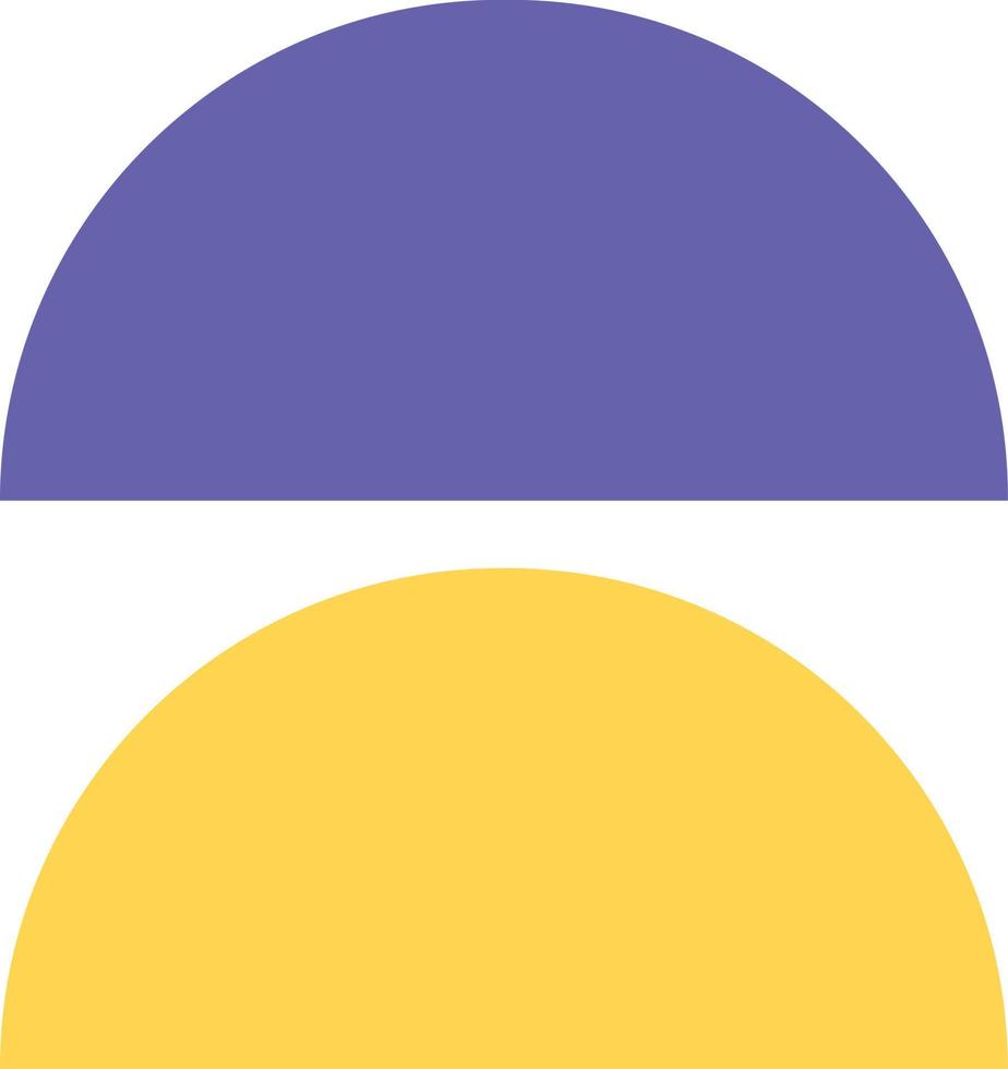 Half circles illustration vector