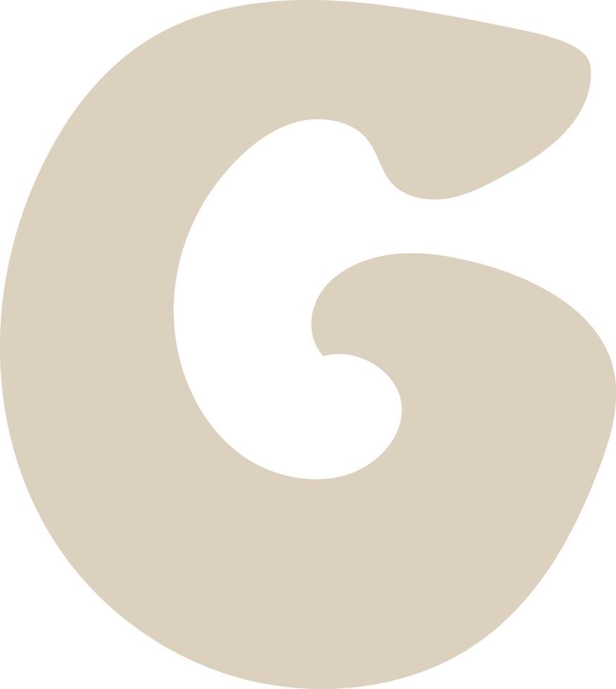 Abstract shape g illustration vector