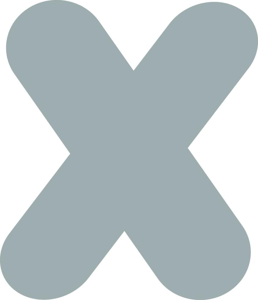 Abstract shape x illustration vector