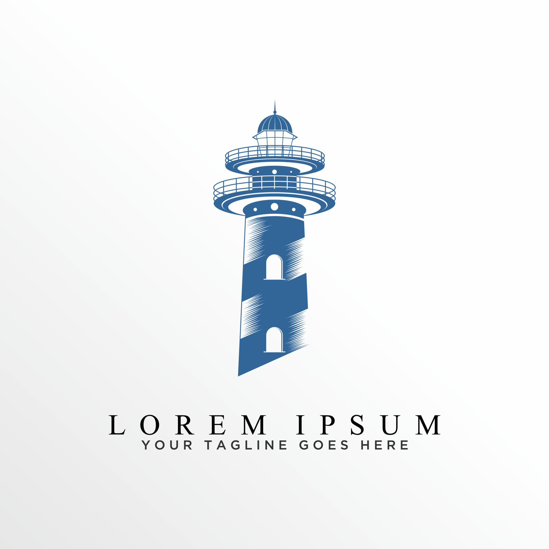 Light house in simple and unique image graphic icon logo design