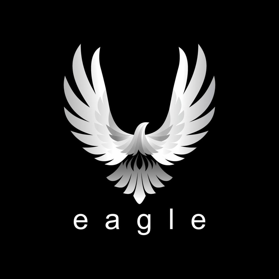águila única y simple con colores atractivos imagen icono gráfico diseño de logotipo concepto abstracto vector stock. se pueden utilizar como símbolos relacionados con pájaros o personajes.