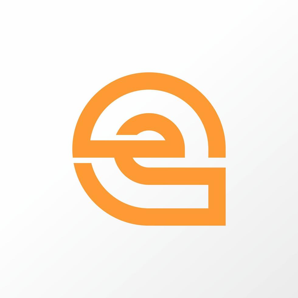 Simple and unique letter or word E font with unique line art image graphic icon logo design abstract concept vector stock. Can be used as a symbol related to initial or monogram