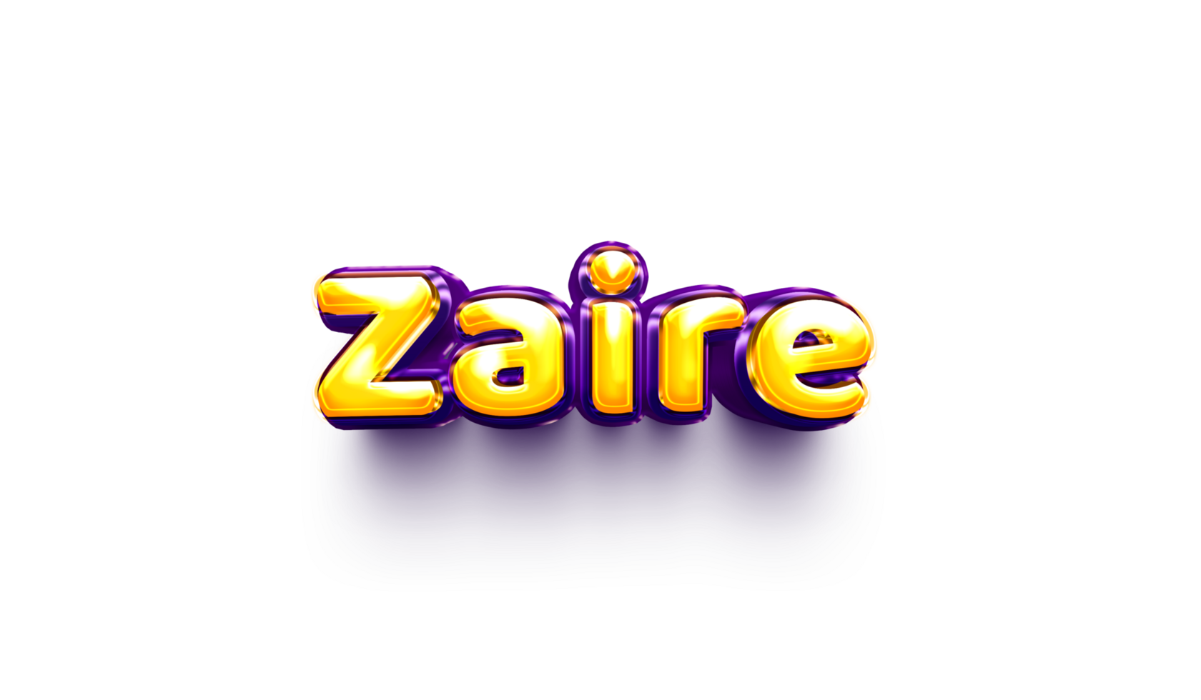 names of boy English helium balloon shiny celebration sticker 3d