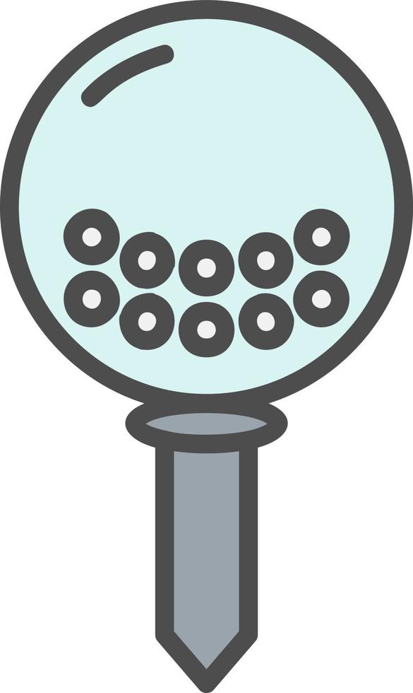 Ball Putter Vector Icon